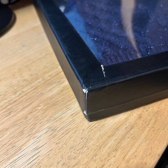 NWT Womens Ugg Blue Metallic Peacot Wool Blend Hat and Glove Blime Gift Set OS - Picture 7 of 8